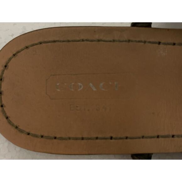 Silver Coach Seahorse Sandals - Picture 5 of 6